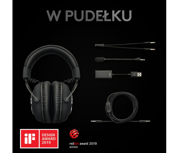 LOGITECH Sluch. Gaming Logitech G PRO BLACK - 506273 - zdjęcie 12